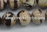 CZJ254 15.5 inches 16mm round zebra jasper beads wholesale