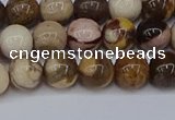 CZJ271 15.5 inches 6mm round zebra jasper beads wholesale