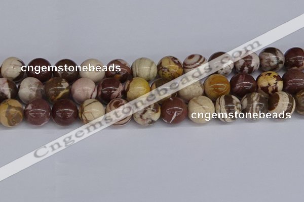 CZJ275 15.5 inches 14mm round zebra jasper beads wholesale