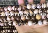 CZJ294 15.5 inches 12mm round brown zebra jasper beads wholesale