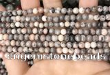 CZJ296 15.5 inches 4mm round pink zebra jasper beads wholesale