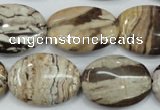 CZJ302 15.5 inches 18*25mm oval zebra jasper beads wholesale