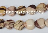 CZJ351 15.5 inches 12*12mm heart zebra jasper beads wholesale