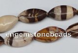 CZJ354 15.5 inches 10*20mm marquise zebra jasper beads wholesale