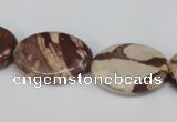 CZJ358 15.5 inches 18*25mm oval zebra jasper beads wholesale