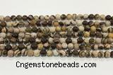 CZJ420 15.5 inches 4mm round Australian zebra jasper beads wholesale