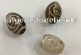 DZI303 10*14mm drum tibetan agate dzi beads wholesale