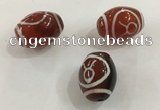 DZI320 10*14mm drum tibetan agate dzi beads wholesale