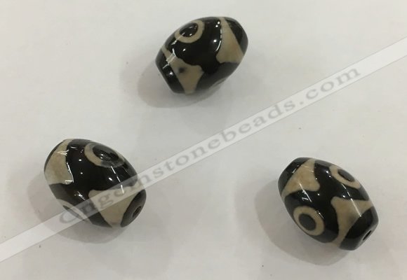 DZI325 10*14mm drum tibetan agate dzi beads wholesale