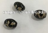 DZI340 10*14mm drum tibetan agate dzi beads wholesale