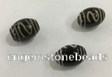 DZI344 10*14mm drum tibetan agate dzi beads wholesale