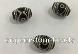 DZI346 10*14mm drum tibetan agate dzi beads wholesale