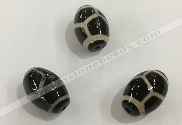 DZI350 10*14mm drum tibetan agate dzi beads wholesale