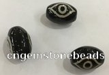 DZI351 10*14mm drum tibetan agate dzi beads wholesale