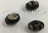 DZI353 10*14mm drum tibetan agate dzi beads wholesale