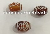 DZI367 10*14mm drum tibetan agate dzi beads wholesale