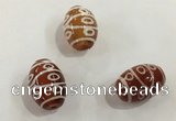 DZI374 10*14mm drum tibetan agate dzi beads wholesale