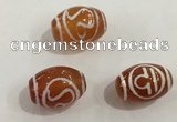 DZI378 10*14mm drum tibetan agate dzi beads wholesale