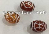 DZI382 10*14mm drum tibetan agate dzi beads wholesale