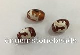 DZI390 10*14mm drum tibetan agate dzi beads wholesale