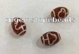 DZI391 10*14mm drum tibetan agate dzi beads wholesale