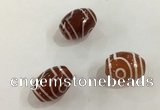 DZI398 10*14mm drum tibetan agate dzi beads wholesale