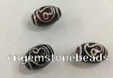 DZI409 10*14mm drum tibetan agate dzi beads wholesale