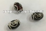 DZI411 10*14mm drum tibetan agate dzi beads wholesale