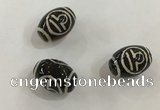 DZI414 10*14mm drum tibetan agate dzi beads wholesale