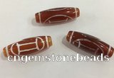 DZI434 10*30mm drum tibetan agate dzi beads wholesale