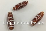 DZI436 10*30mm drum tibetan agate dzi beads wholesale