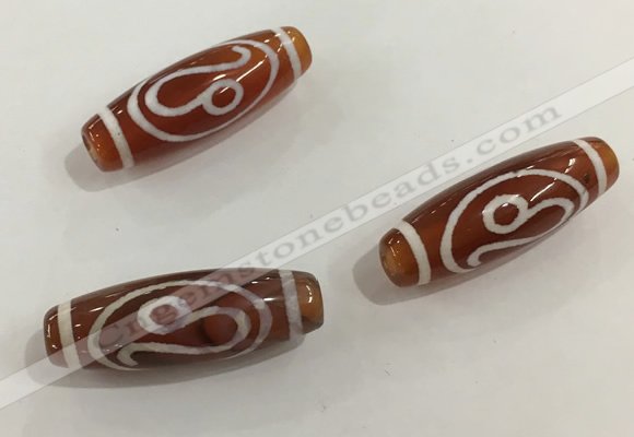 DZI440 10*30mm drum tibetan agate dzi beads wholesale