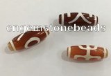 DZI447 10*30mm drum tibetan agate dzi beads wholesale