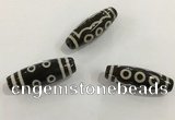 DZI471 10*30mm drum tibetan agate dzi beads wholesale