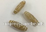 DZI501 10*30mm drum tibetan agate dzi beads wholesale