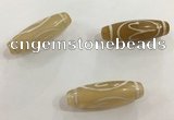 DZI503 10*30mm drum tibetan agate dzi beads wholesale