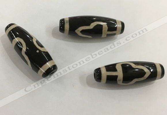 DZI510 10*30mm drum tibetan agate dzi beads wholesale