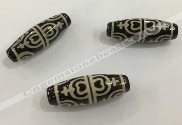 DZI511 10*30mm drum tibetan agate dzi beads wholesale