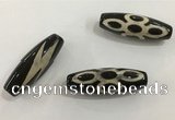 DZI512 10*30mm drum tibetan agate dzi beads wholesale