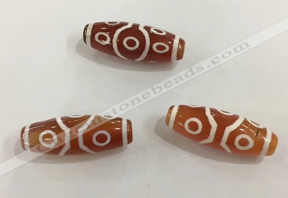 DZI516 10*28mm drum tibetan agate dzi beads wholesale