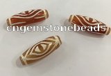 DZI522 10*30mm drum tibetan agate dzi beads wholesale