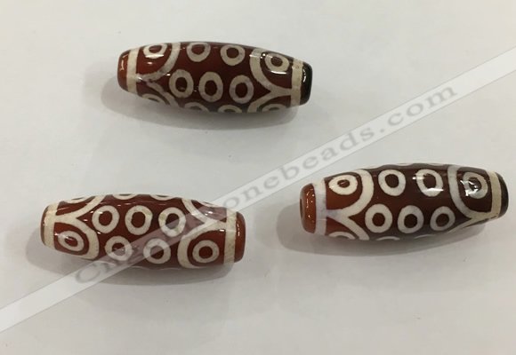 DZI524 10*30mm drum tibetan agate dzi beads wholesale