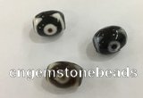 DZI537 12*16mm drum tibetan agate dzi beads wholesale