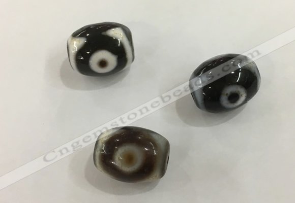 DZI537 12*16mm drum tibetan agate dzi beads wholesale