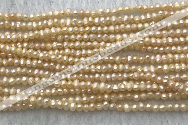 FWP06 14.5 inches 2mm - 2.5mm potato pink freshwater pearl strands