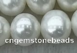 FWP104 15 inches 9mm - 10mm potato white freshwater pearl strands