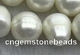 FWP112 15 inches 10mm - 11mm potato white freshwater pearl strands