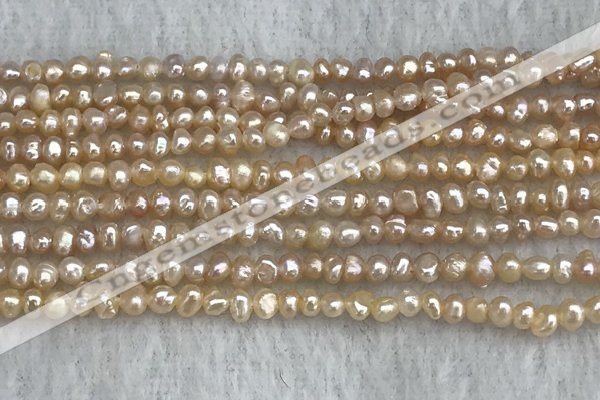 FWP12 14.5 inches 2.8mm potato pink freshwater pearl strands