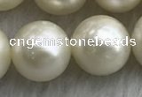 FWP127 15 inches 11mm - 12mm potato white freshwater pearl strands