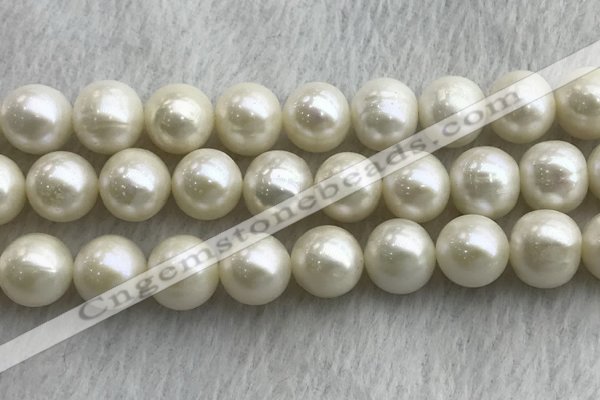 FWP127 15 inches 11mm - 12mm potato white freshwater pearl strands